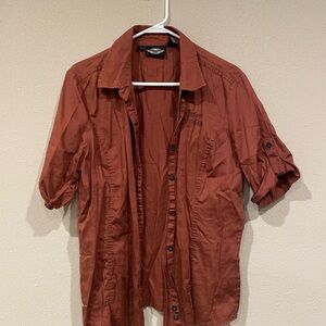 Harley Davidson Rust Button-Up Shirt